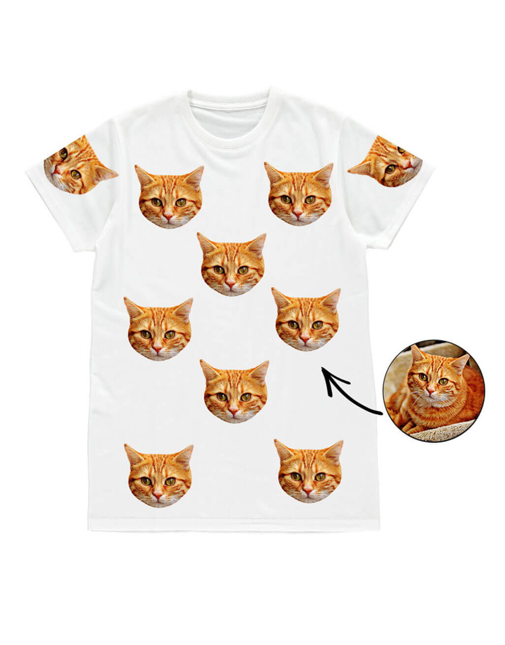 Your Cat T Shirt Personalised Cat T Shirt