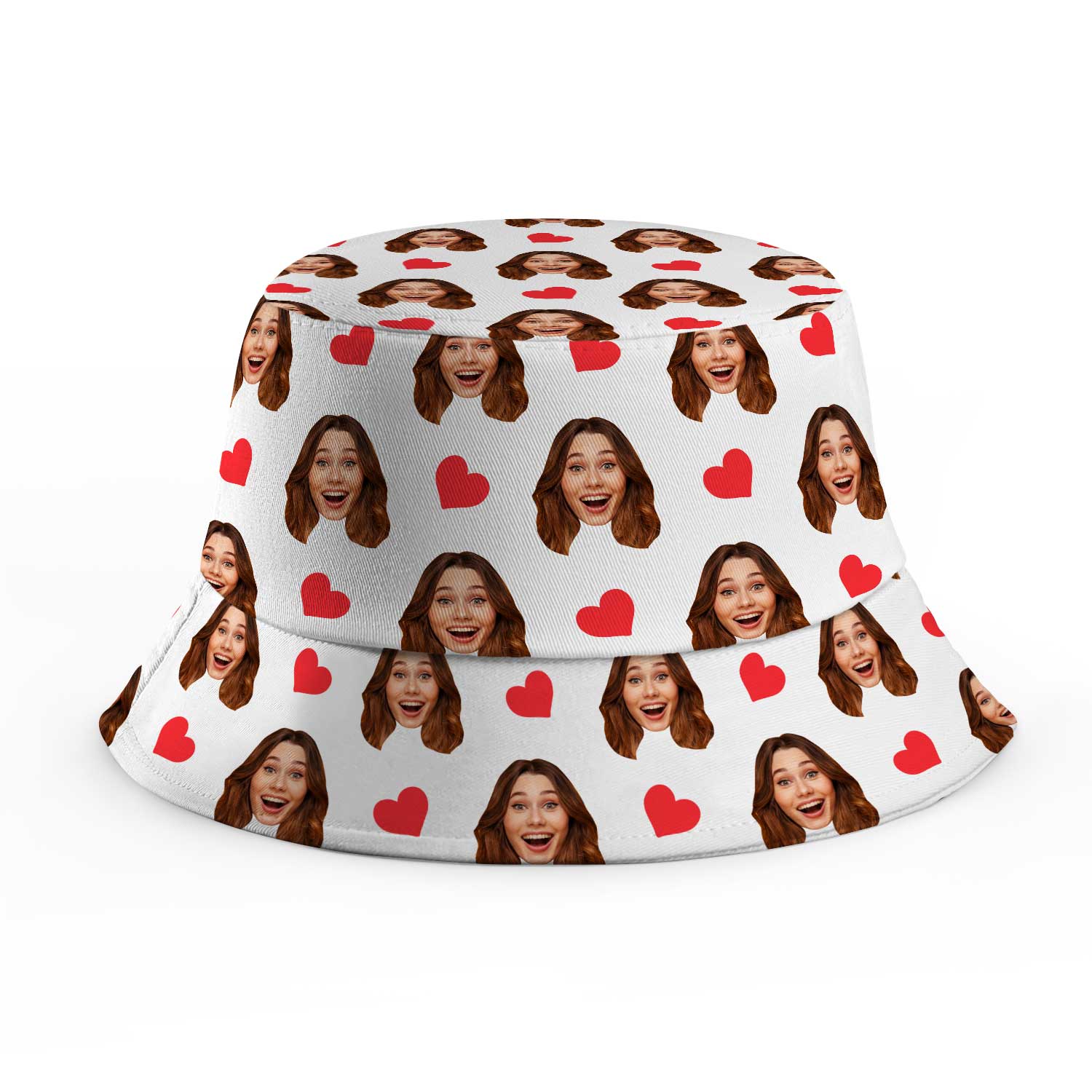 Red Hearts Custom Bucket Hat