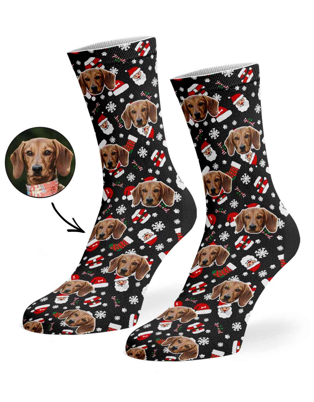 Santa My Dog Socks