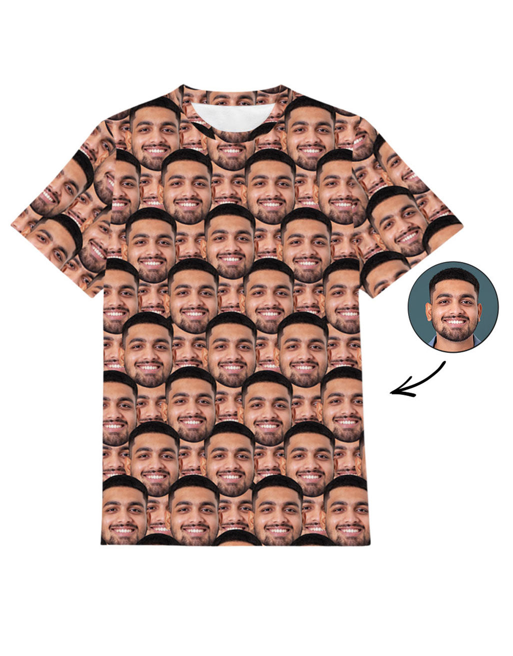 custom face t shirt