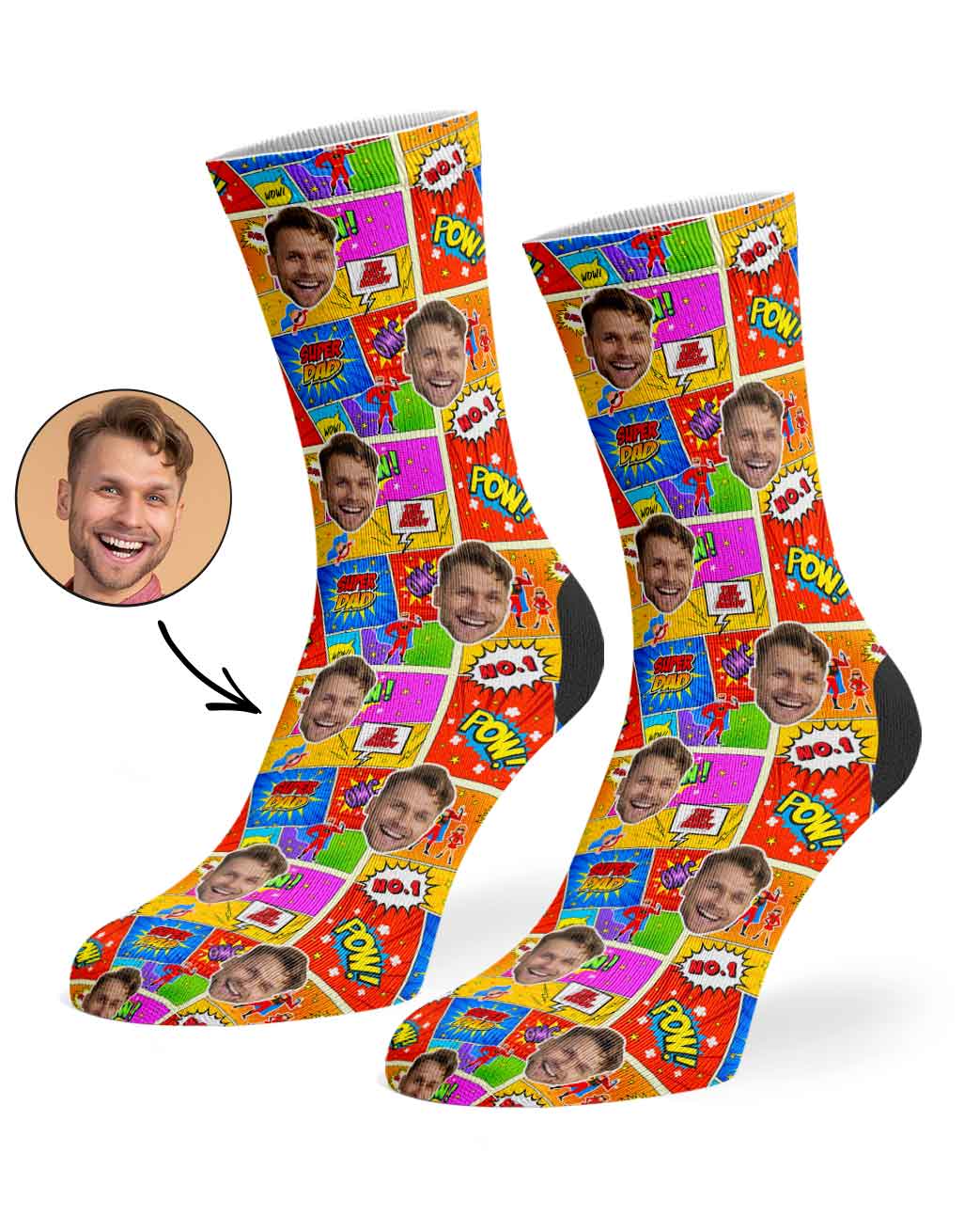 Super Comic Dad Socks