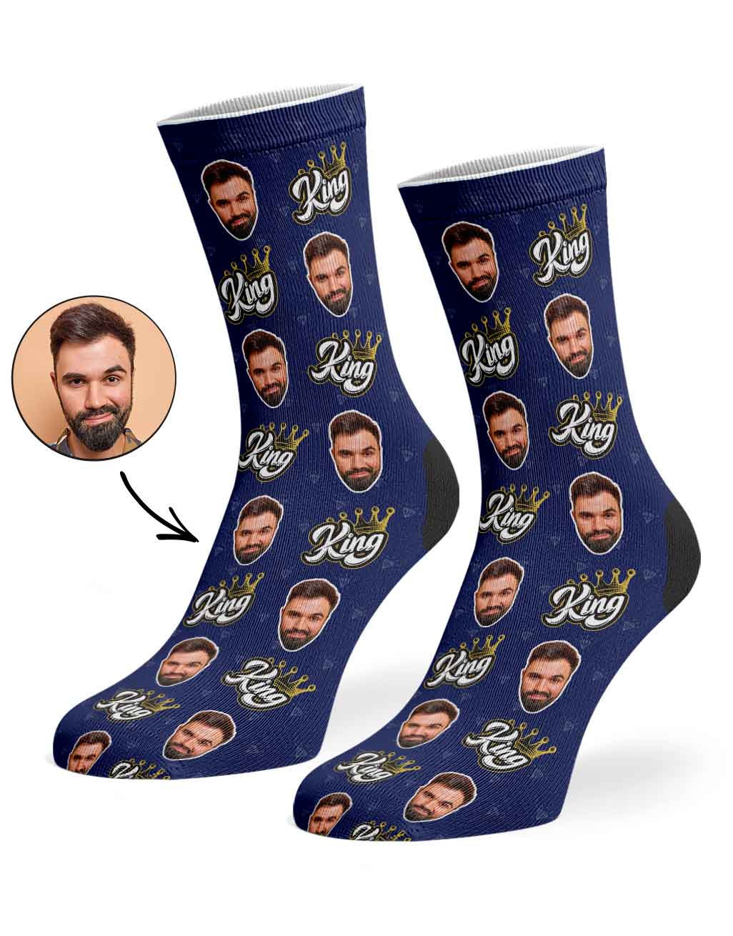 King Face Socks