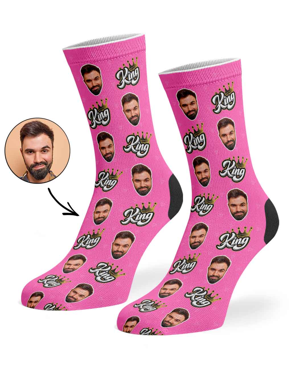 King Face Socks