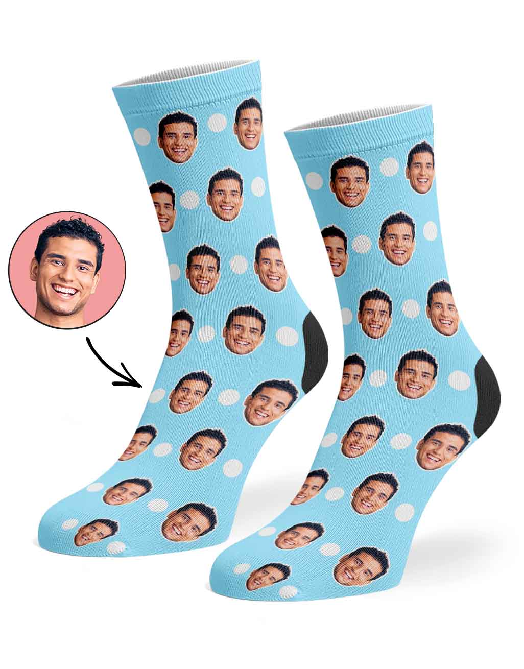 Polka Face Socks