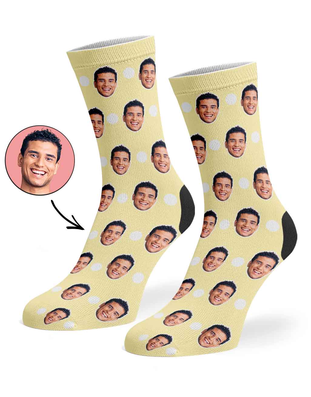 Polka Face Socks