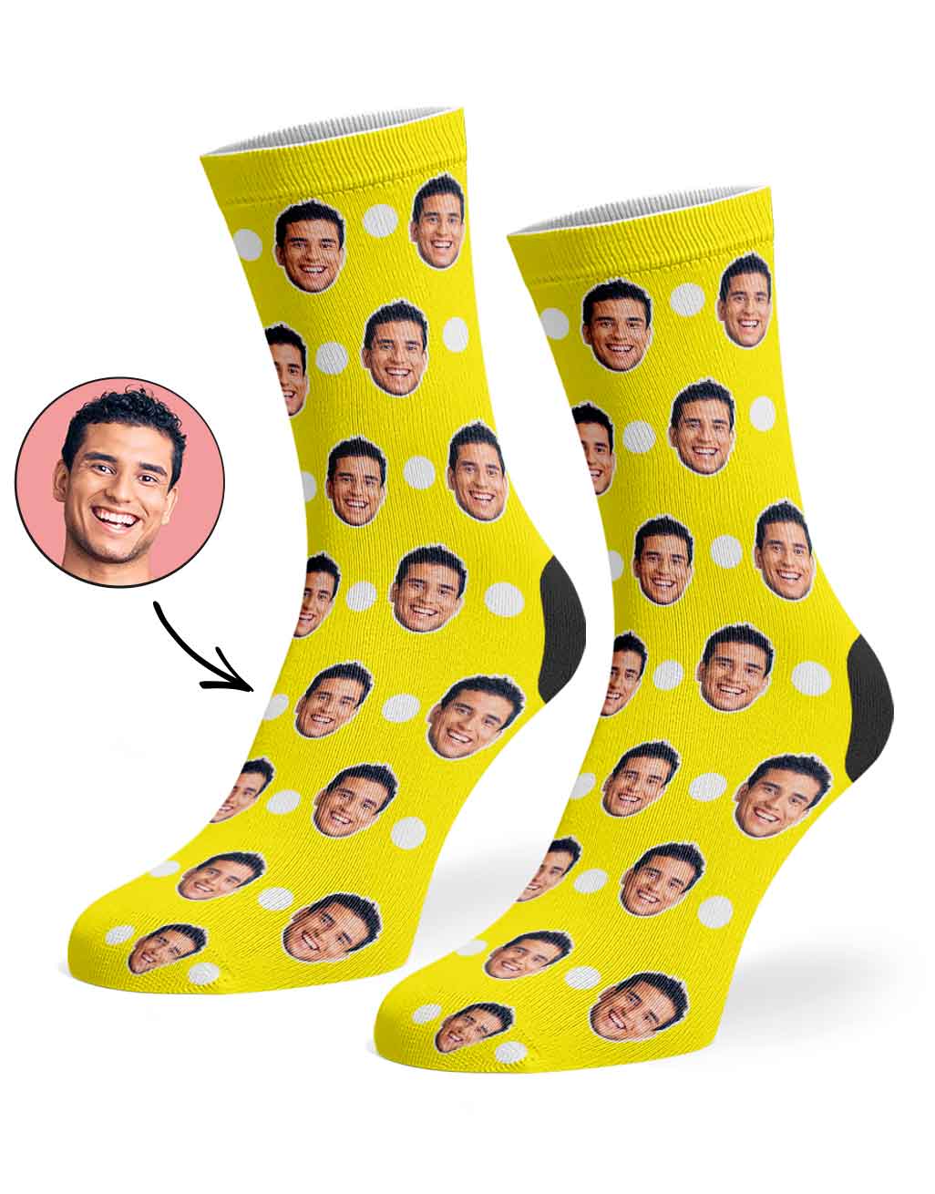 Polka Face Socks