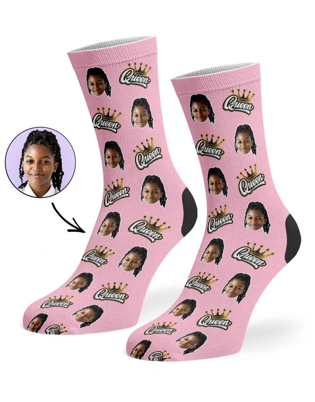 Queen Face Socks