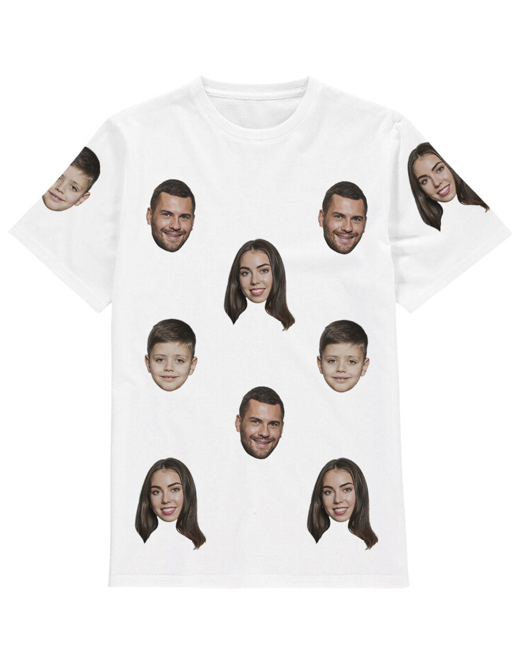 family face t shirt personalised