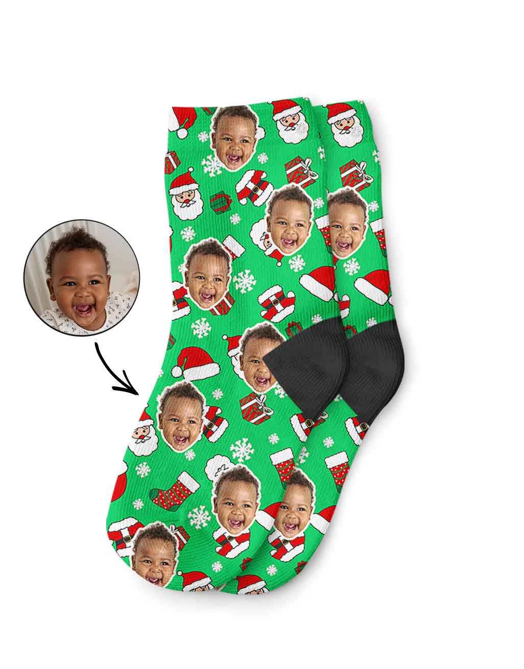 Santa Me Kids Socks