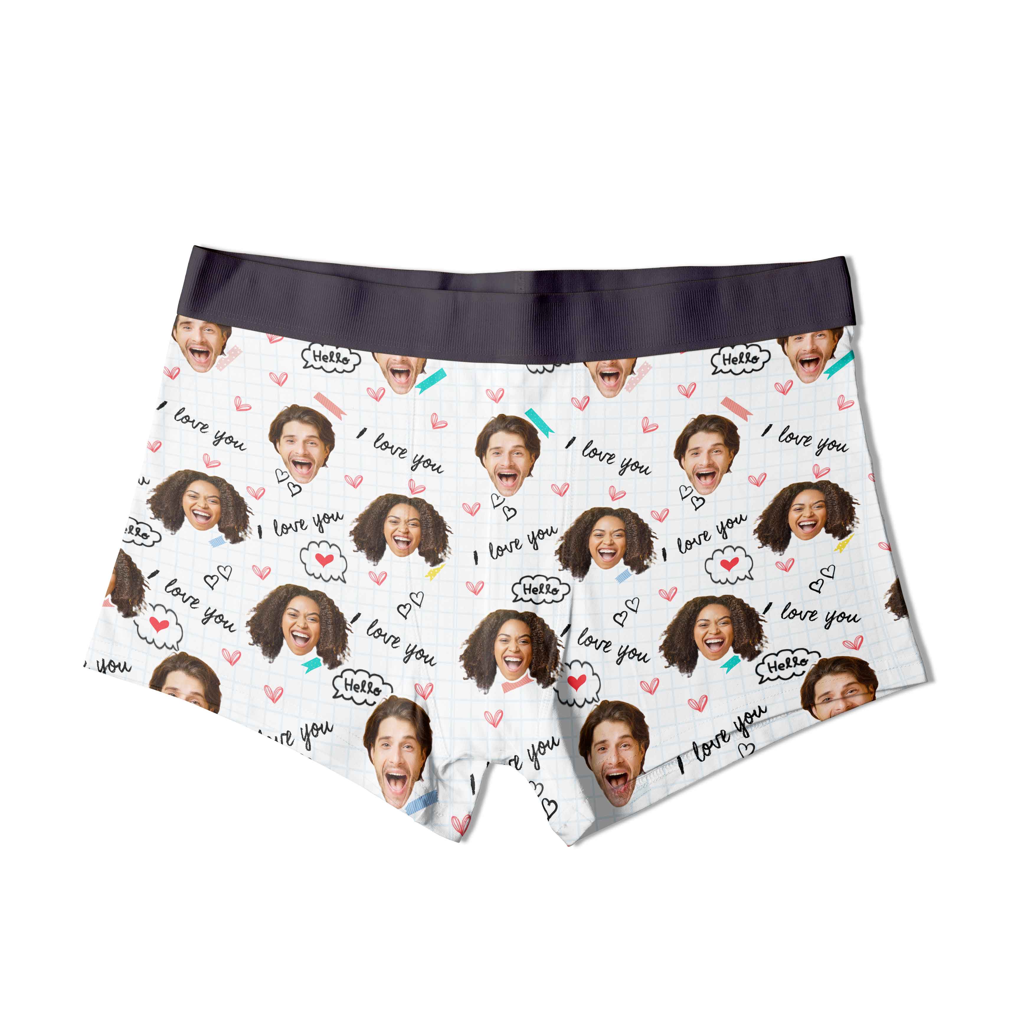 I Love You Personalised Boxers