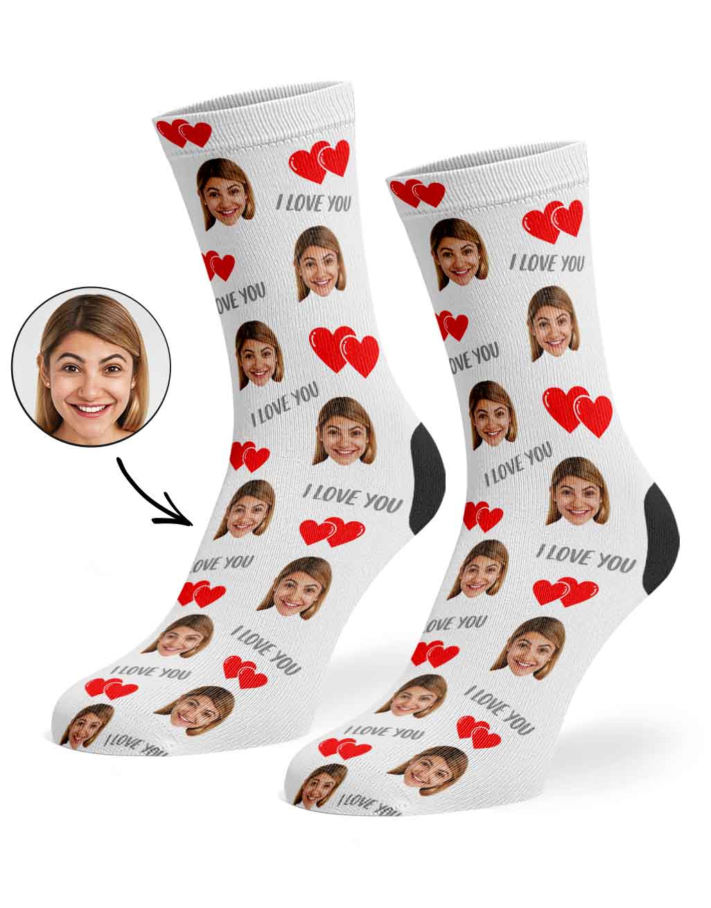 I Love You Valentines Day Socks