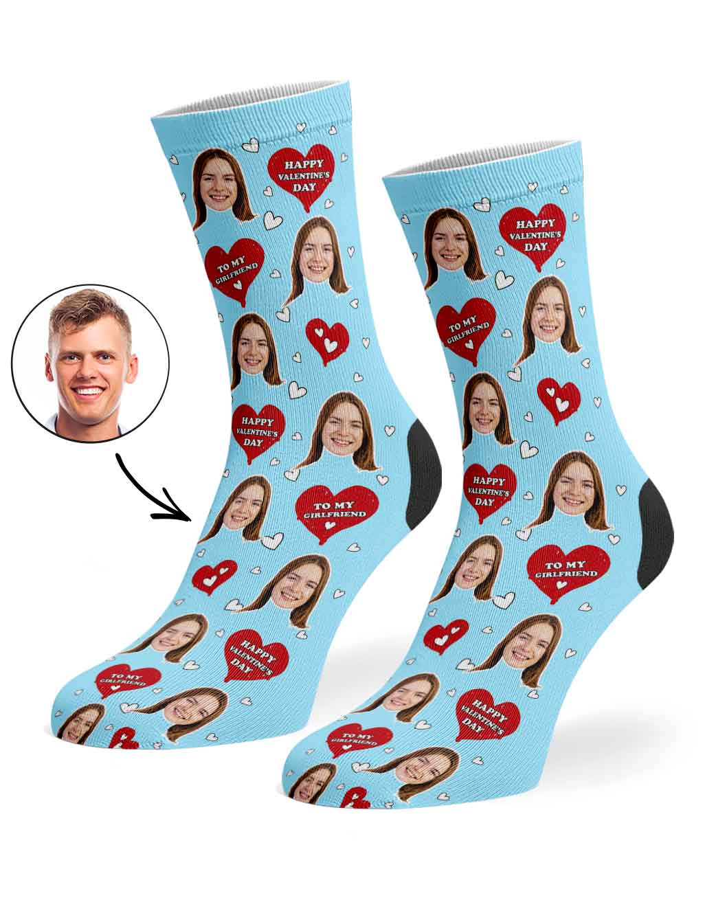 Valentines Girlfriend Socks