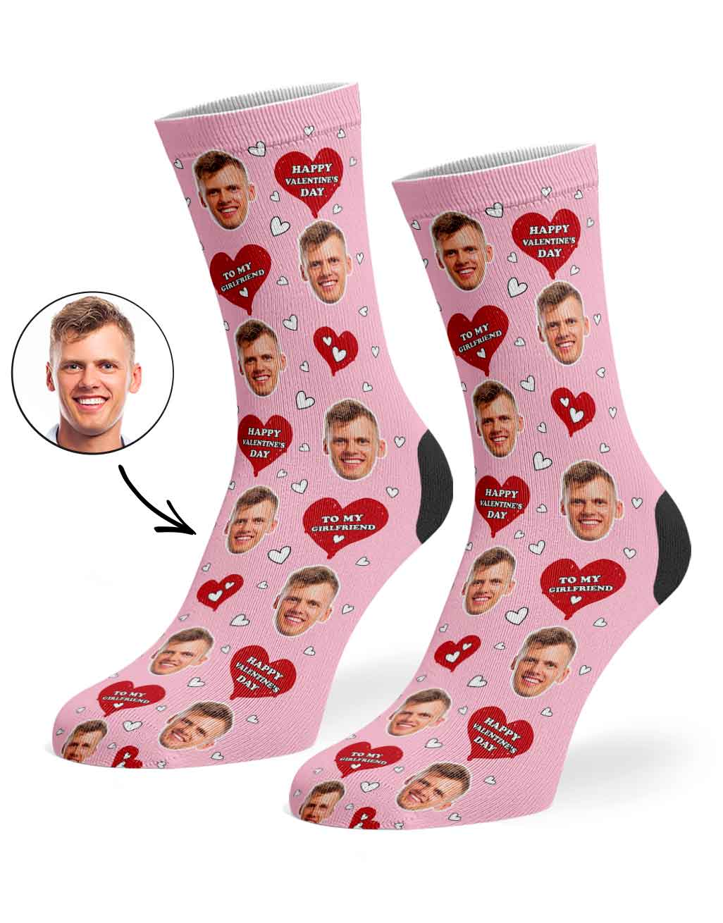 Valentines Girlfriend Socks