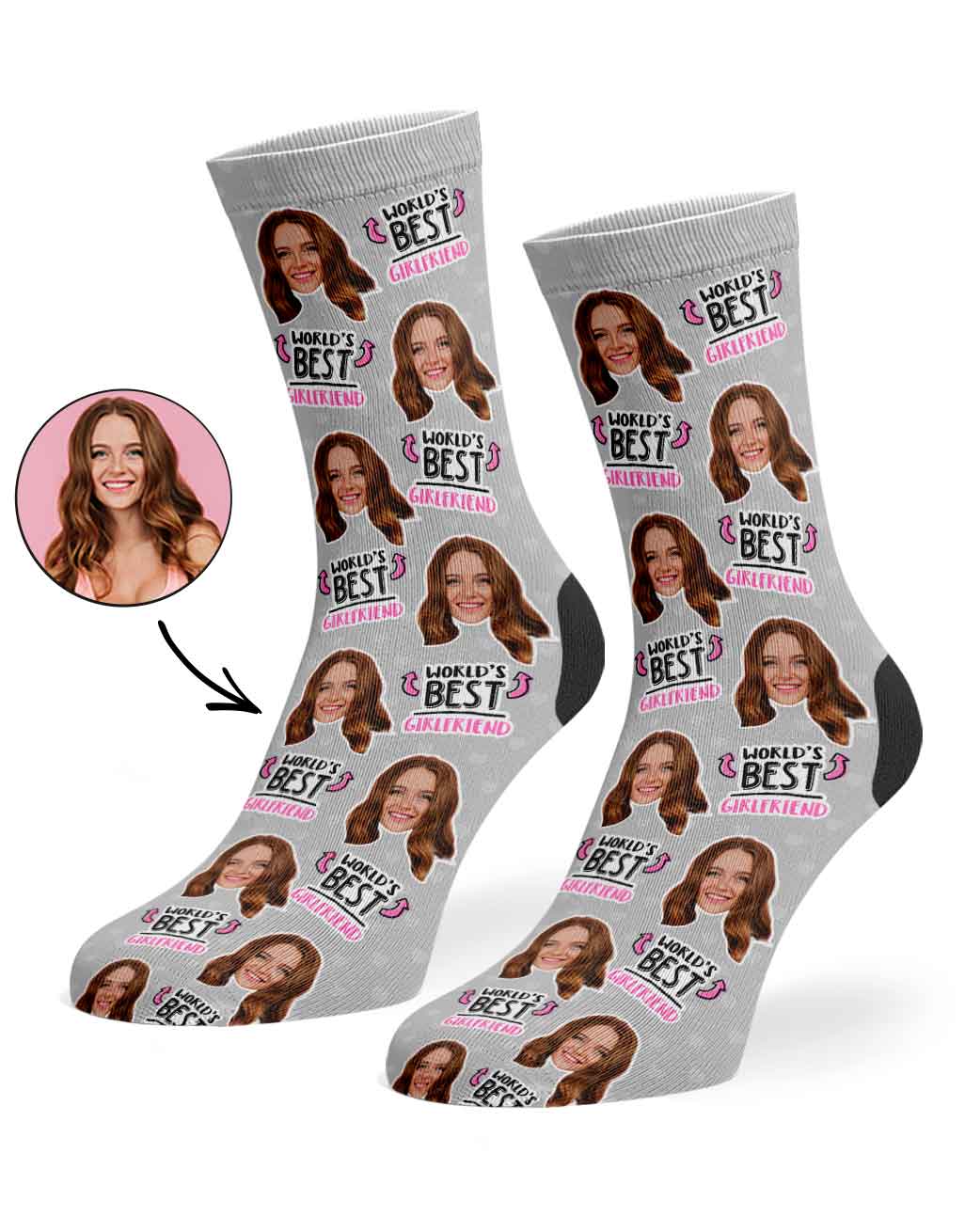 World's Best Girlfriend Socks