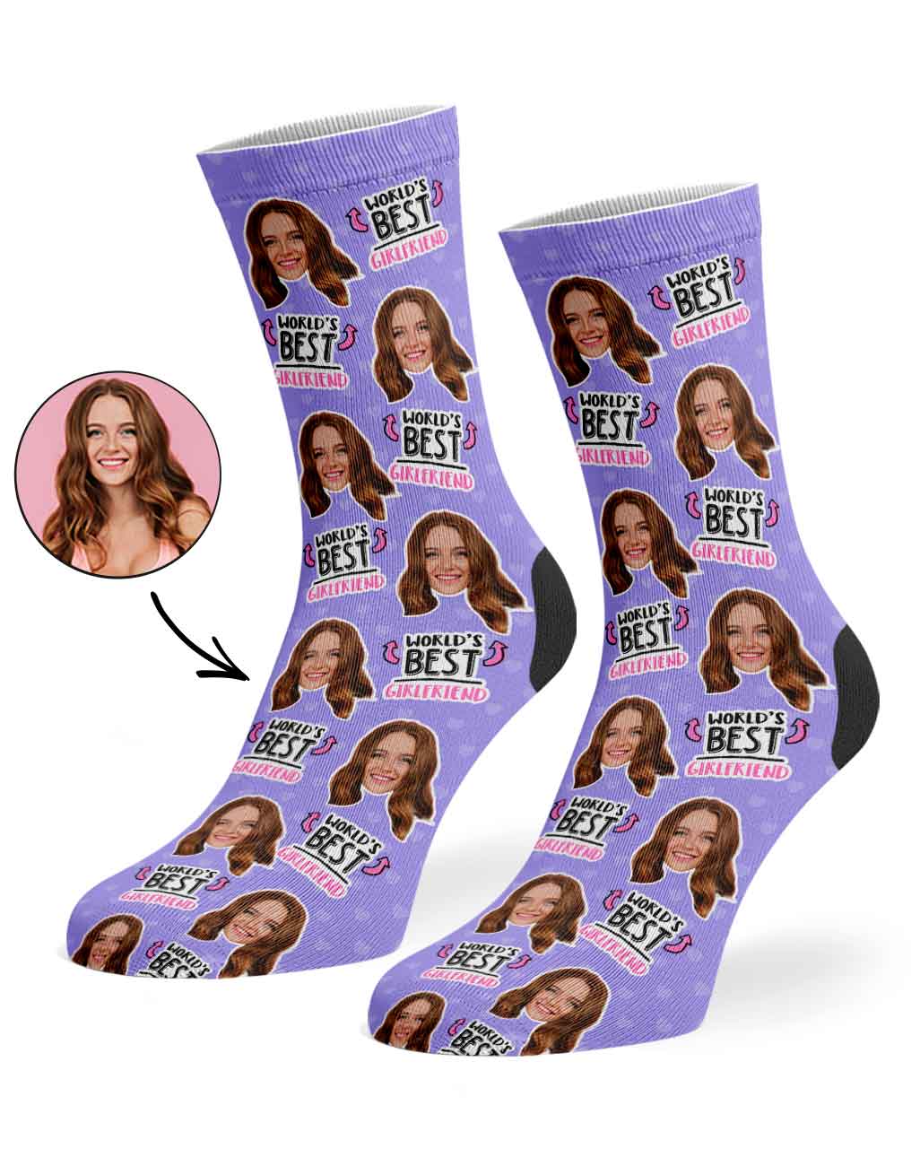 World's Best Girlfriend Socks