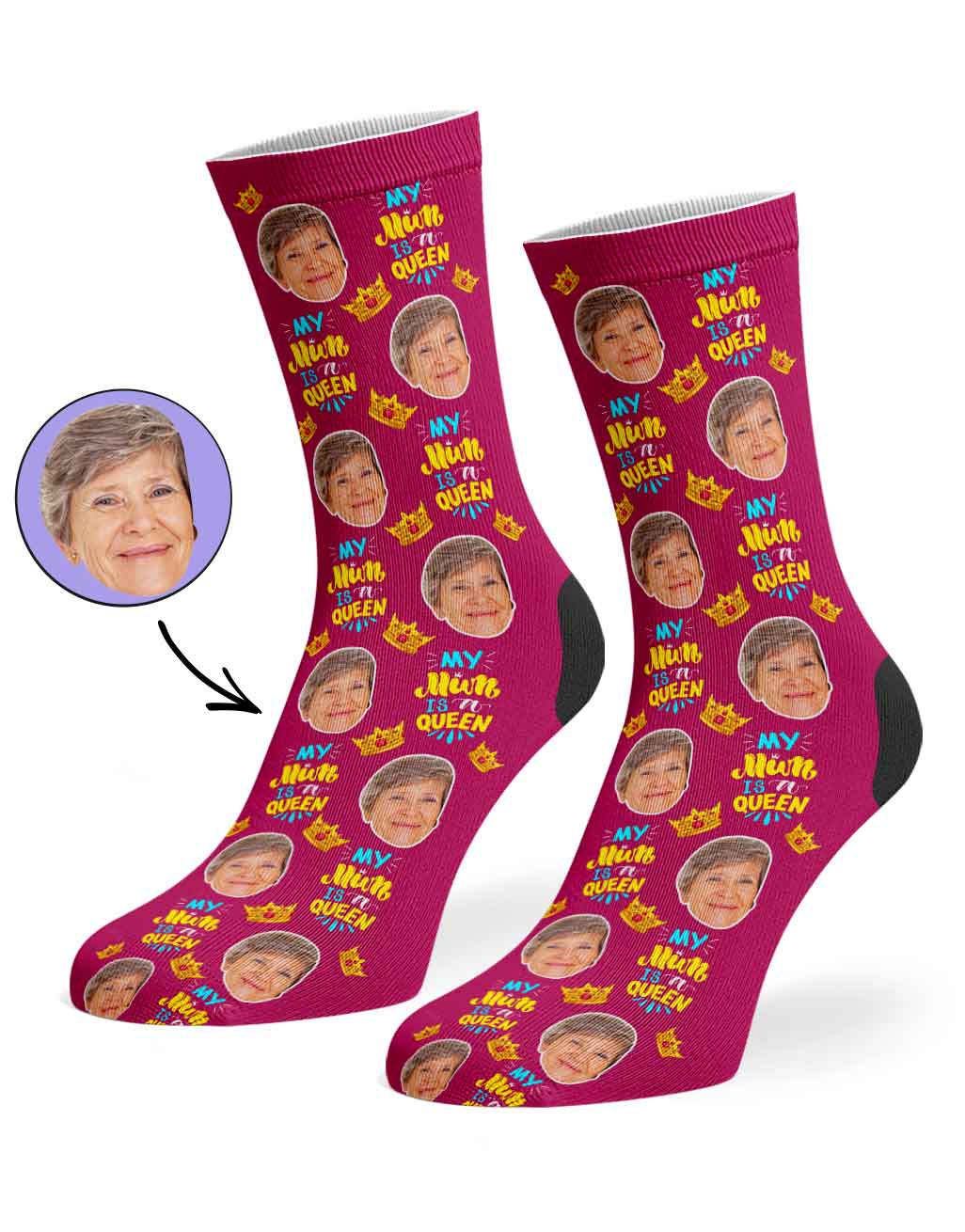 Queen Mum Socks