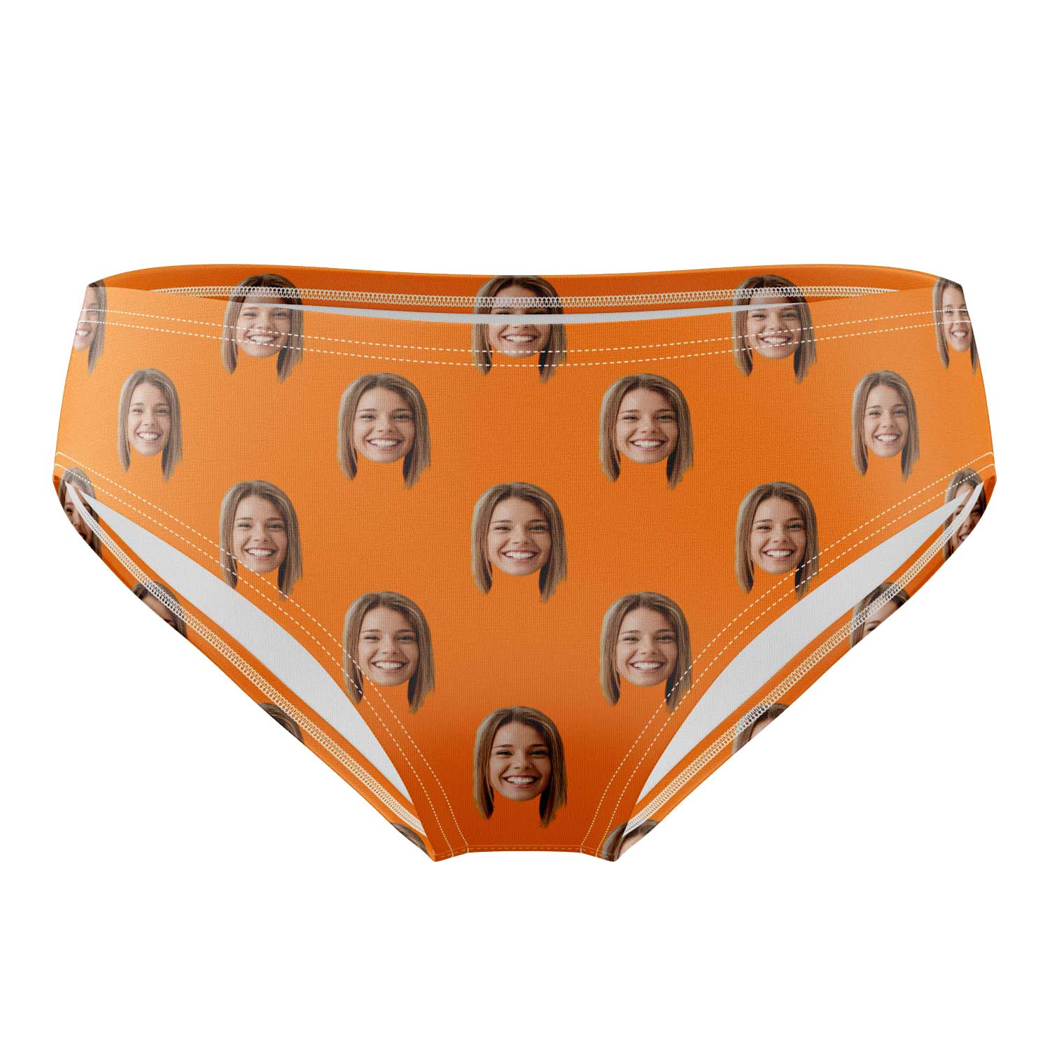 orange personalised swim trunks