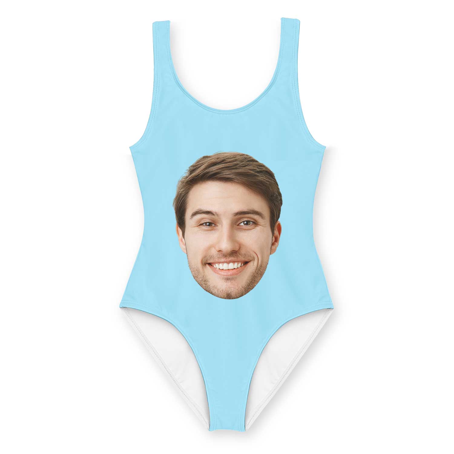 baby blue personalised swimsuit