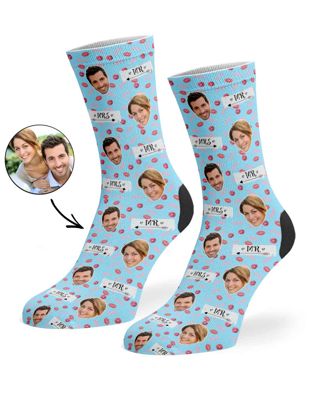 Mr & Mrs Signs Socks