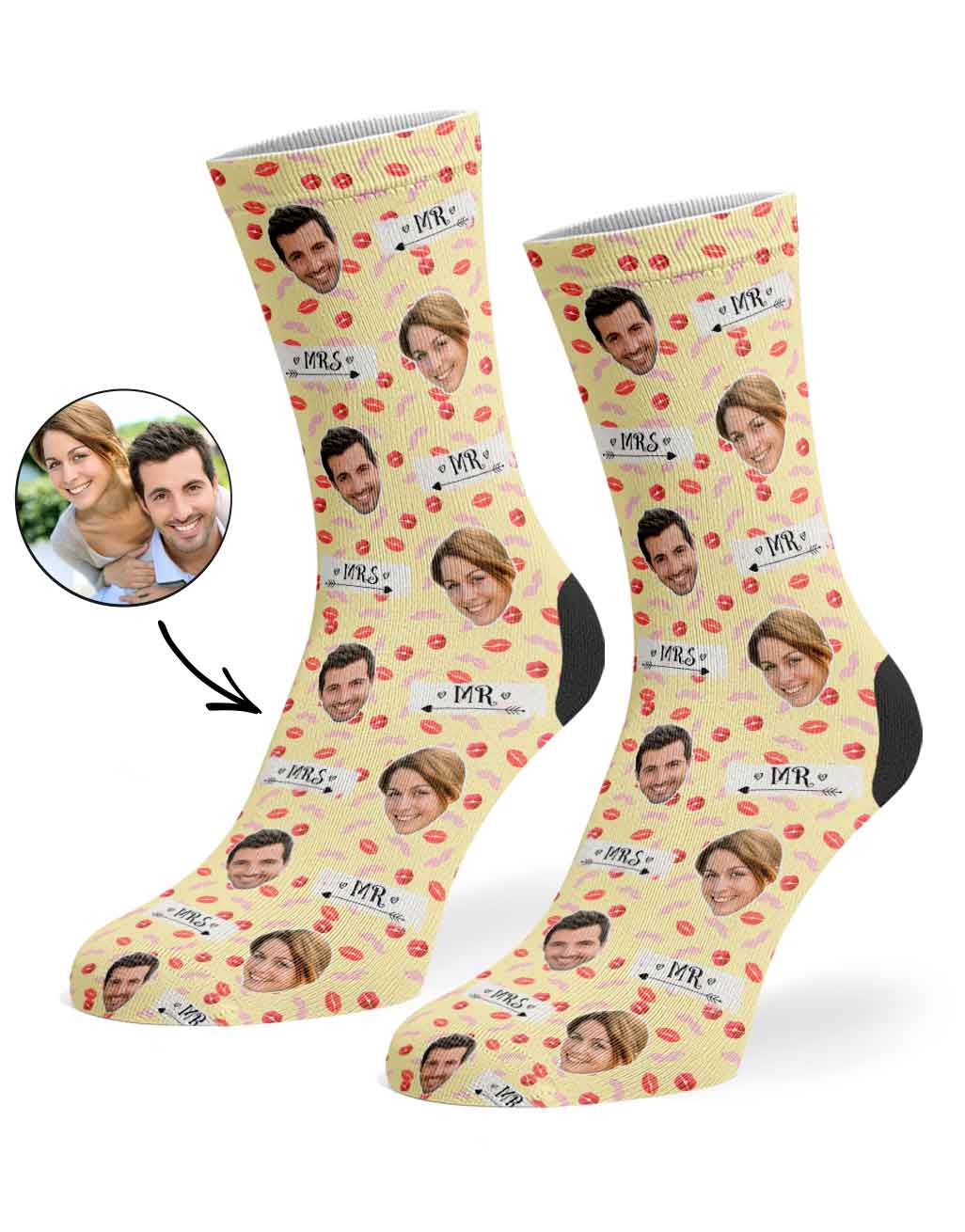 Mr & Mrs Signs Socks