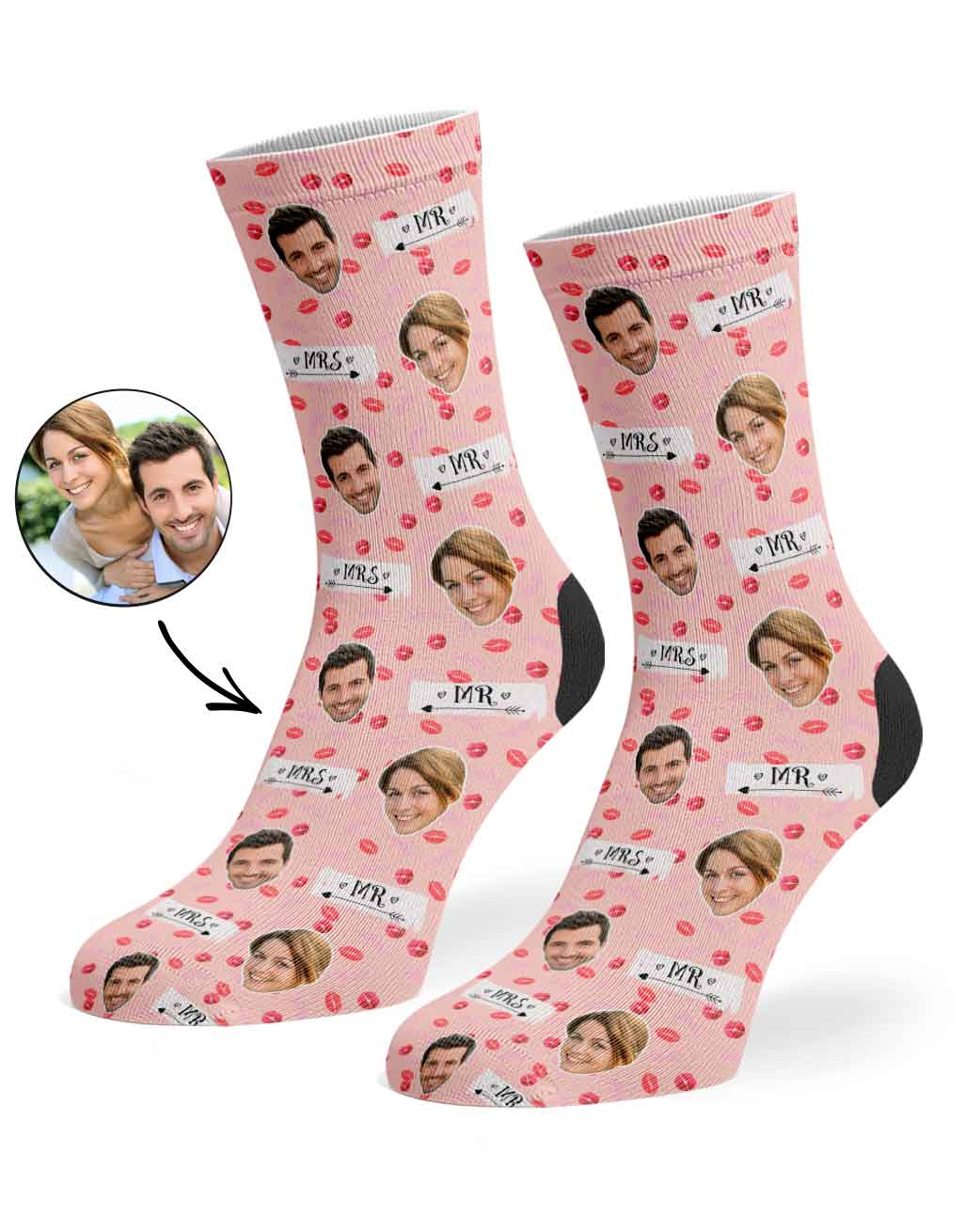 Mr & Mrs Signs Socks