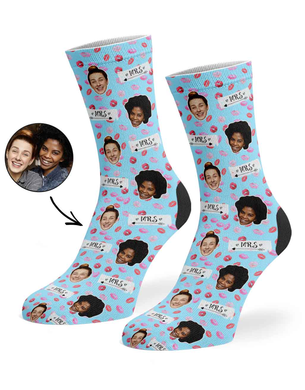 Mrs & Mrs Signs Socks