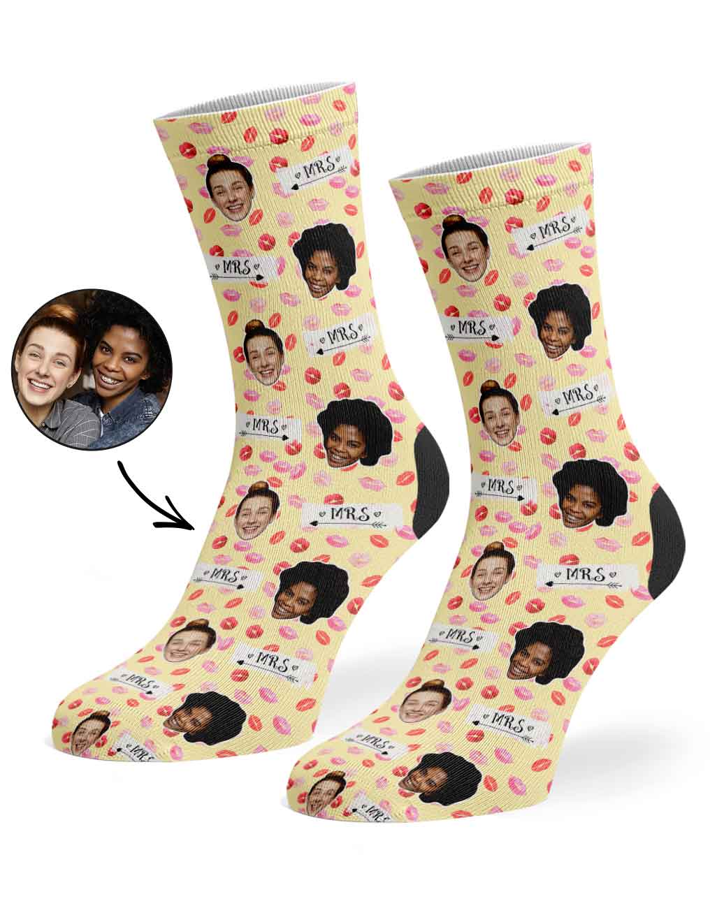 Mrs & Mrs Signs Socks