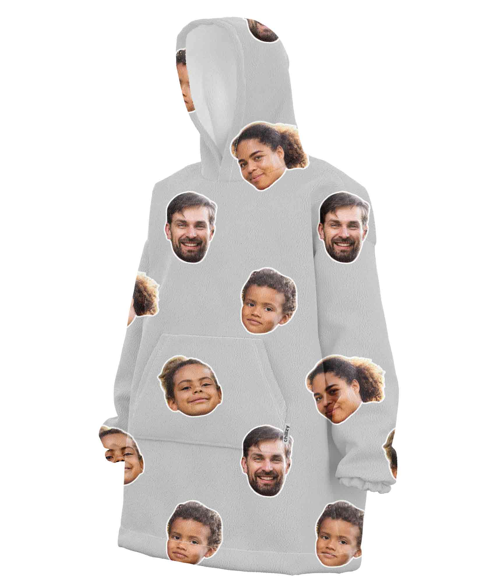 Family Face Hoodie Blanket