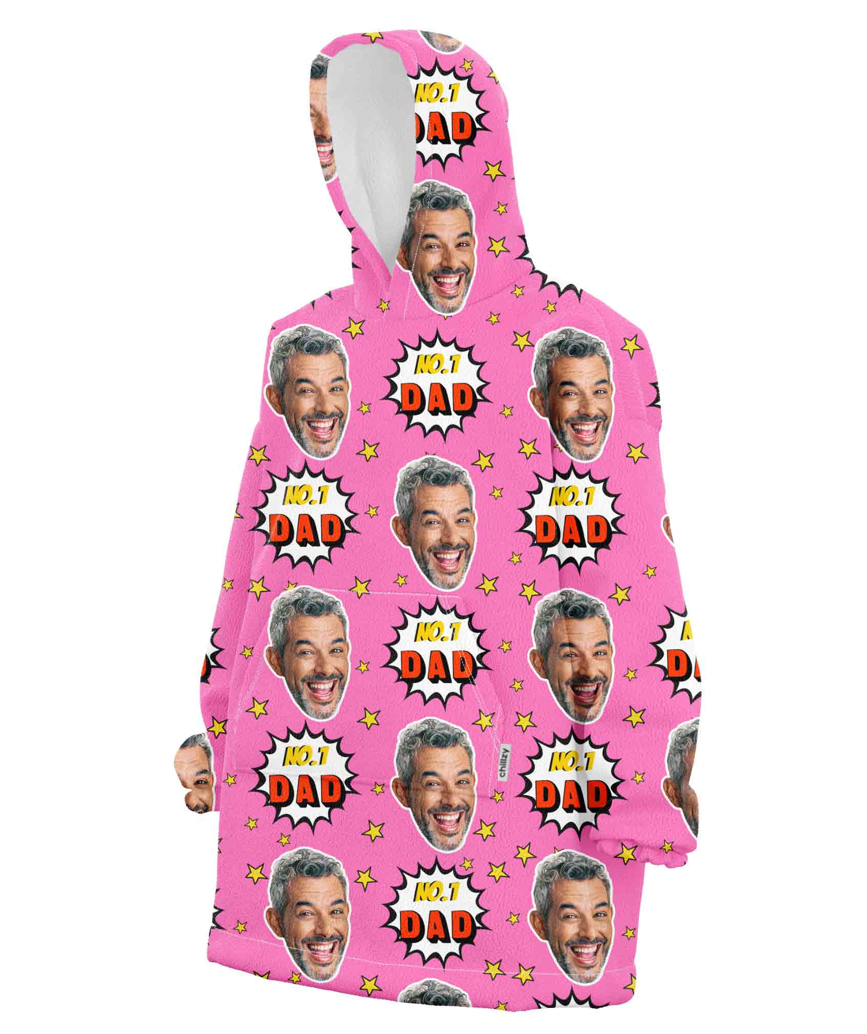 Number 1 Dad Hoodie Blanket