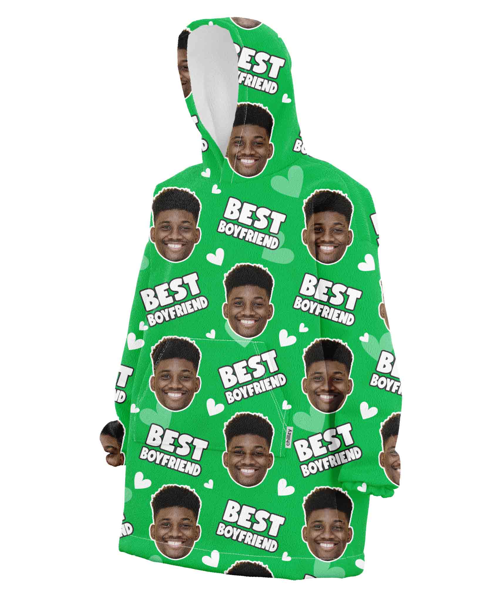 Best Boyfriend Hoodie Blanket