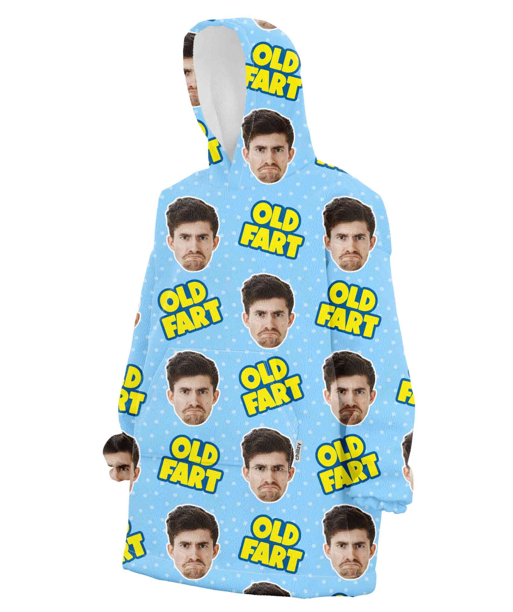 Old Fart Hoodie Blanket