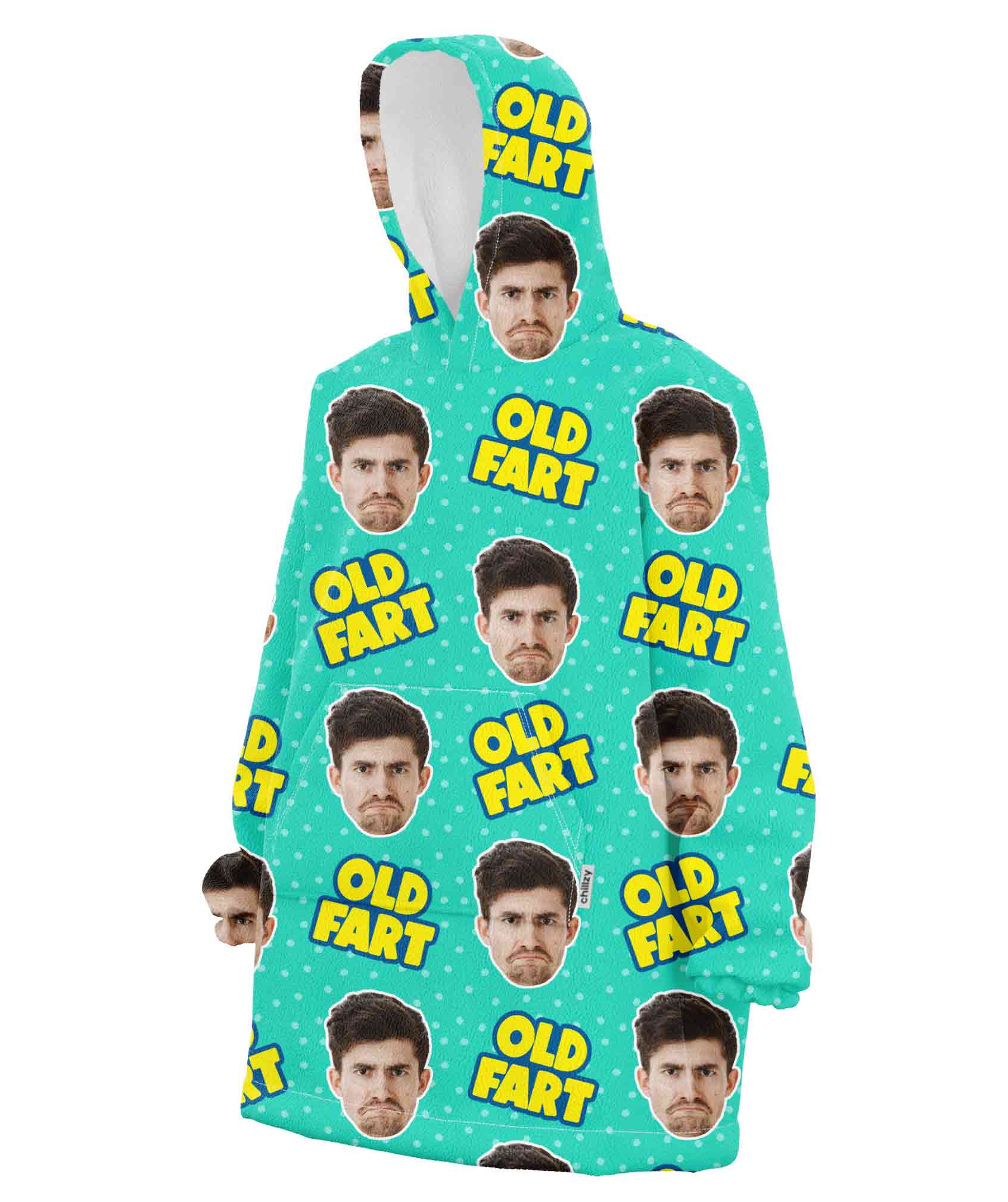 Old Fart Hoodie Blanket