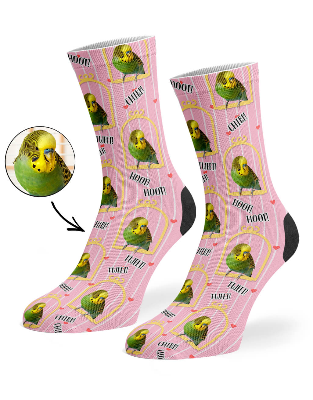 Personalised Bird Cage Socks