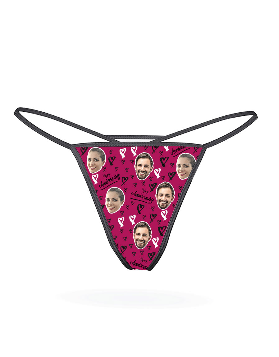 Customisable Happy Anniversary Thong Gift