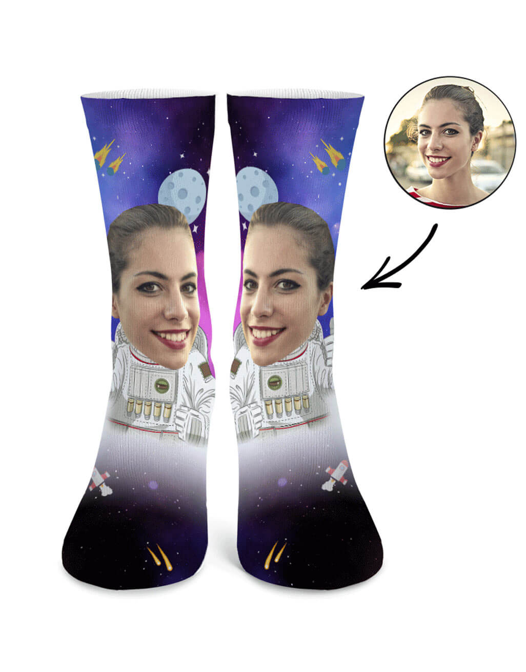 Astronaut Photo Socks