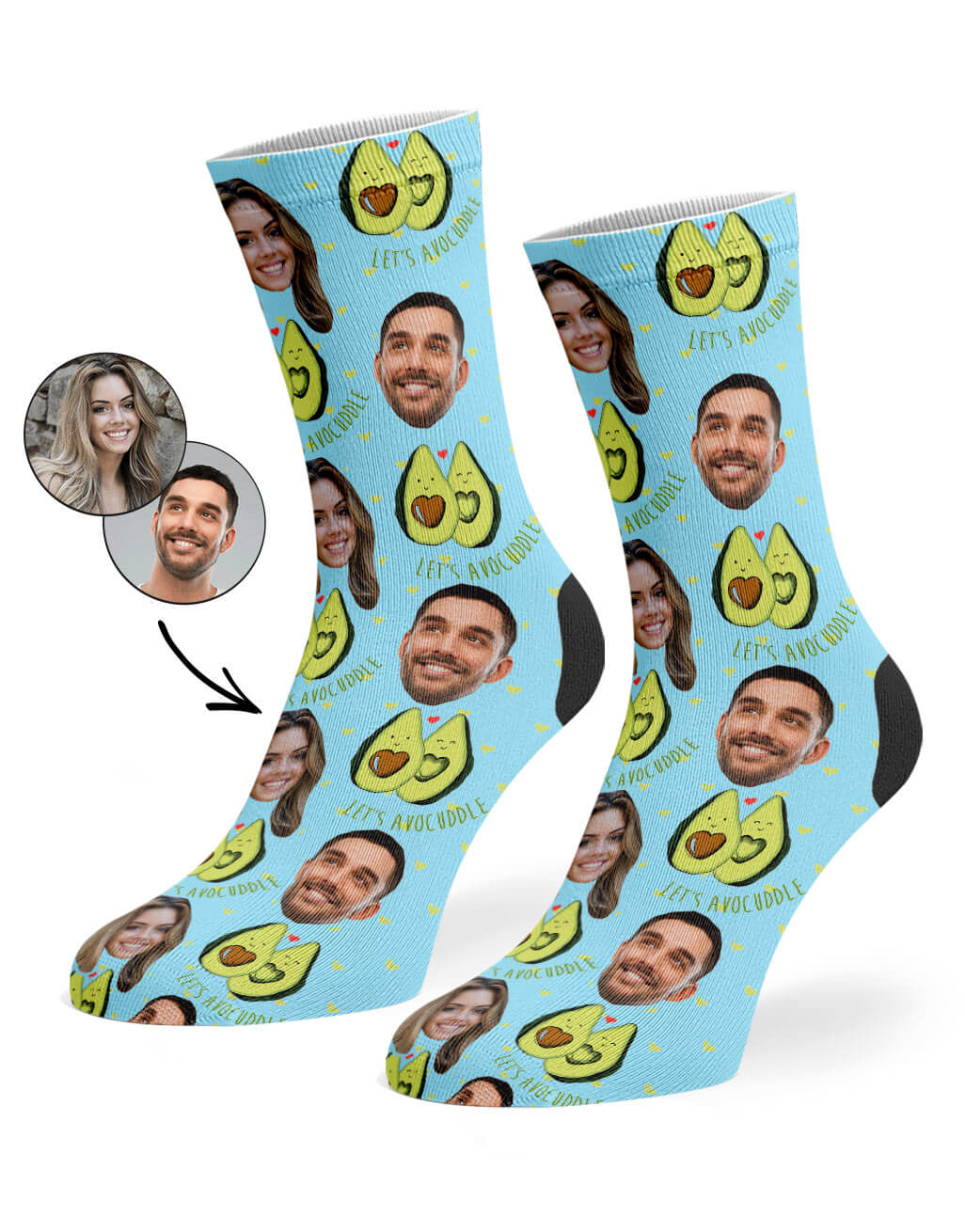 Personalised Avocuddle Socks