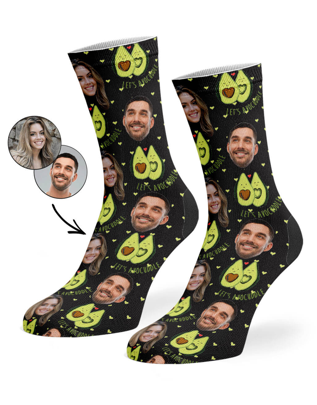 Custom Avocuddle Socks