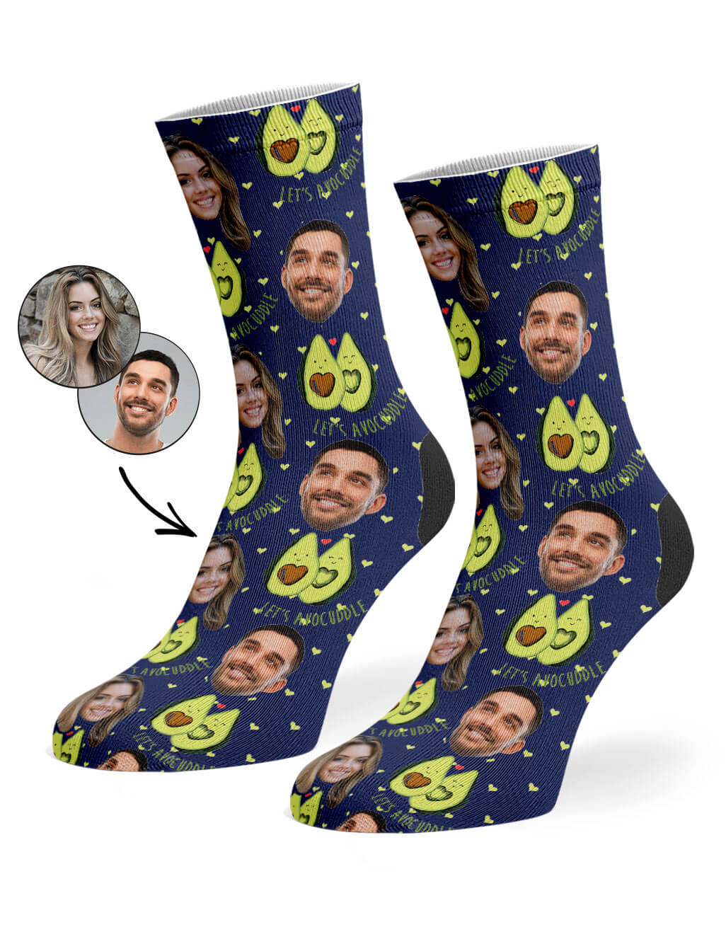 Your Face Avocuddle Socks