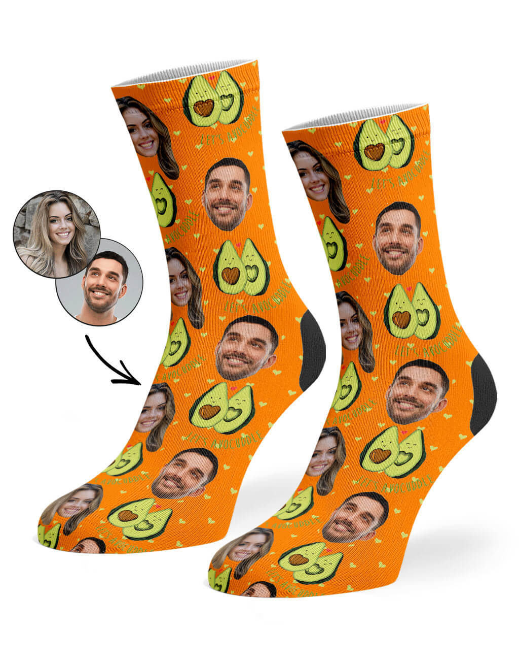 My Photo Avocuddle Socks