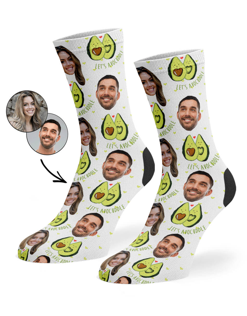 My Face Avocuddle Socks