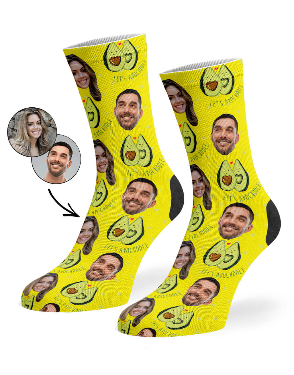 Yellow Avocuddle Socks