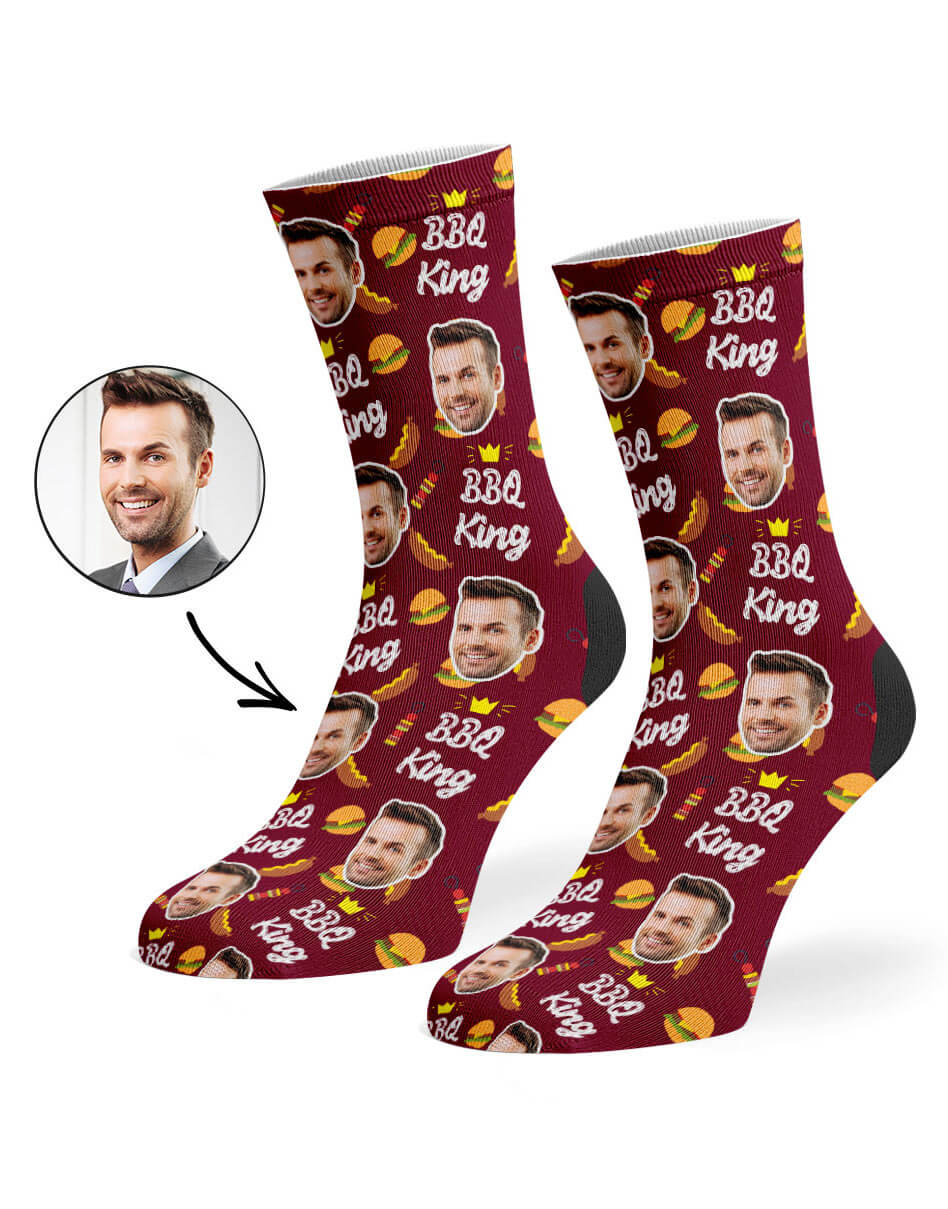 Custom Photo BBQ King Socks