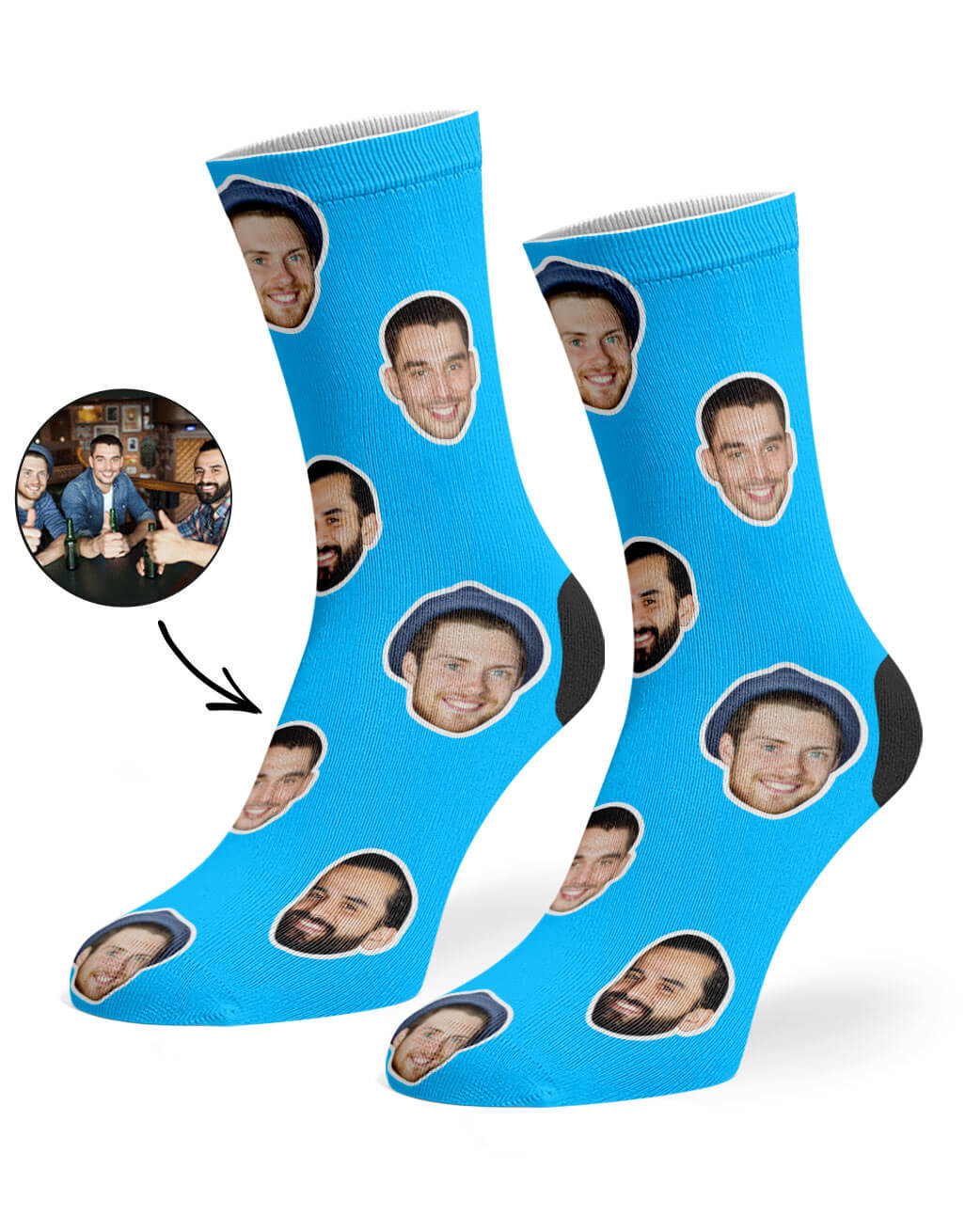 Customisable Best Friend Face Socks