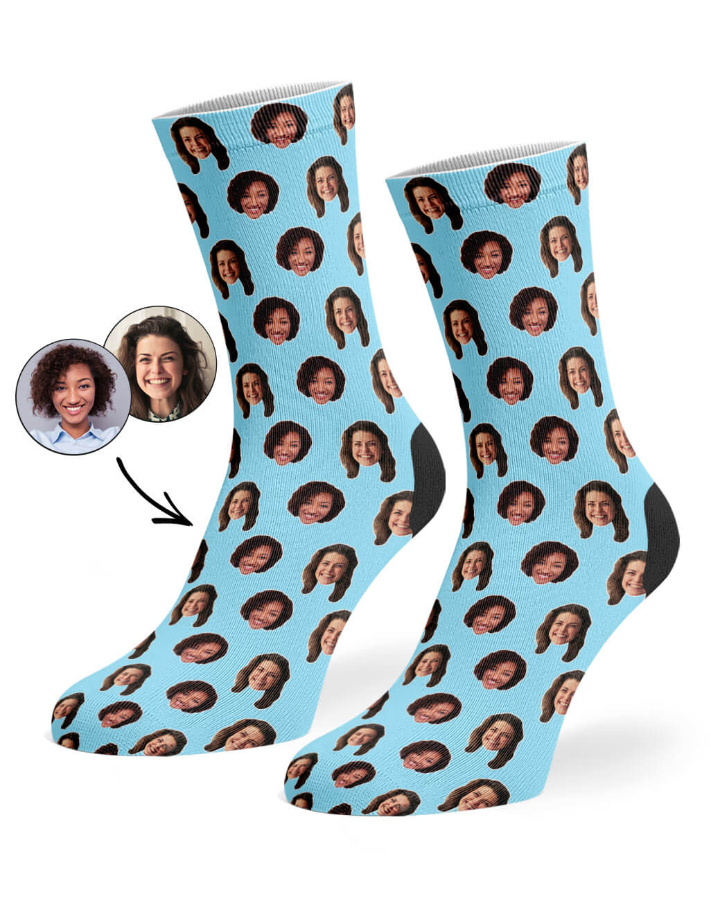 Funny Best Friend Face Pattern Socks