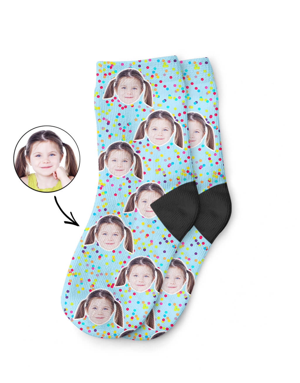 Colourful Kids Photo Socks