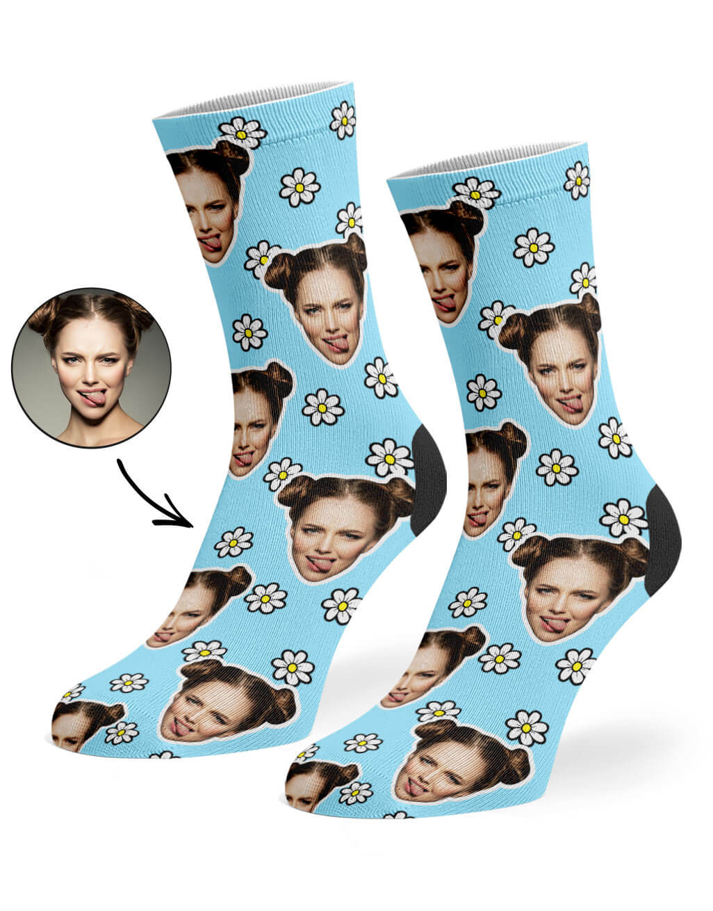 Daisy Socks With Face