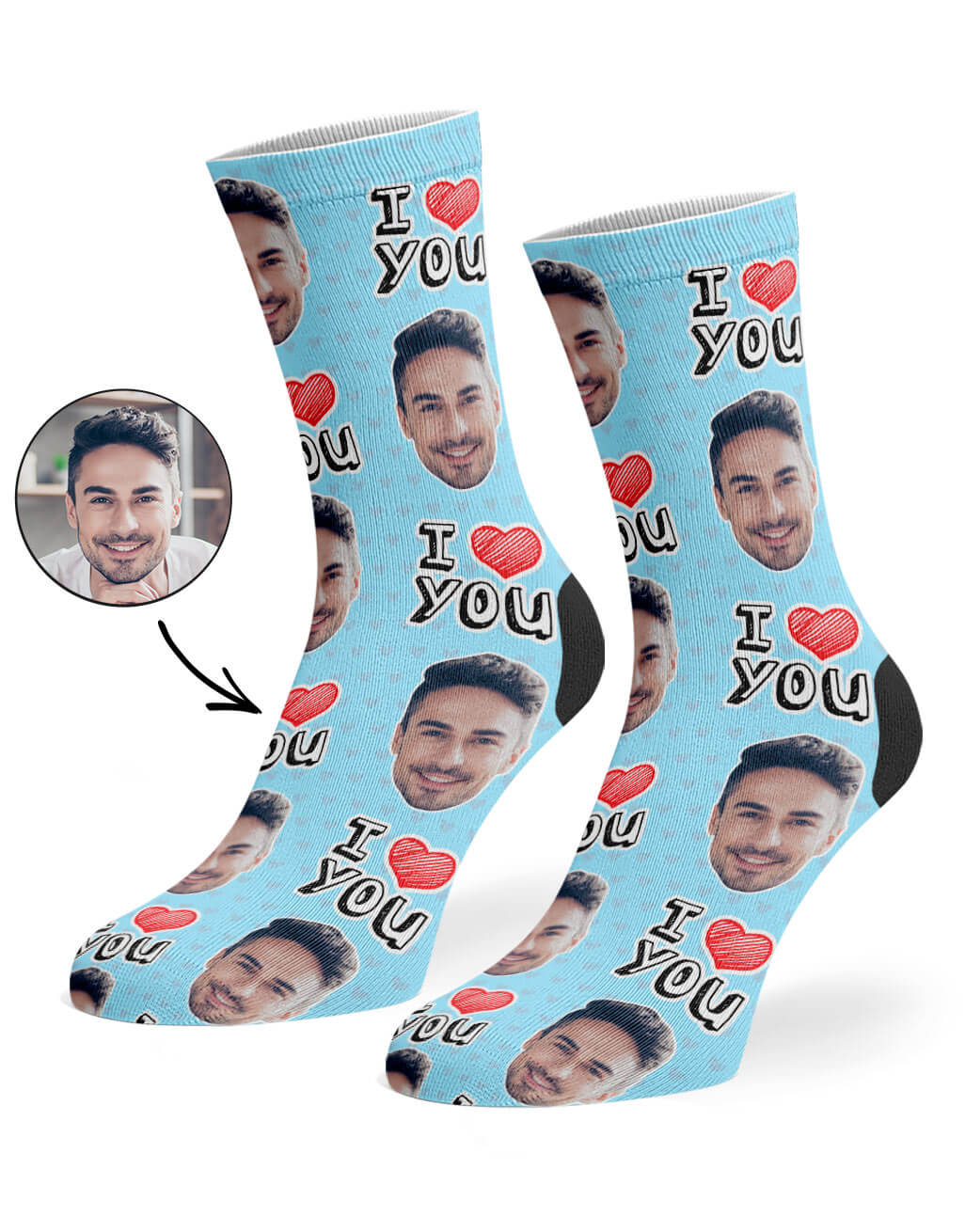 Personalised I Heart You Socks