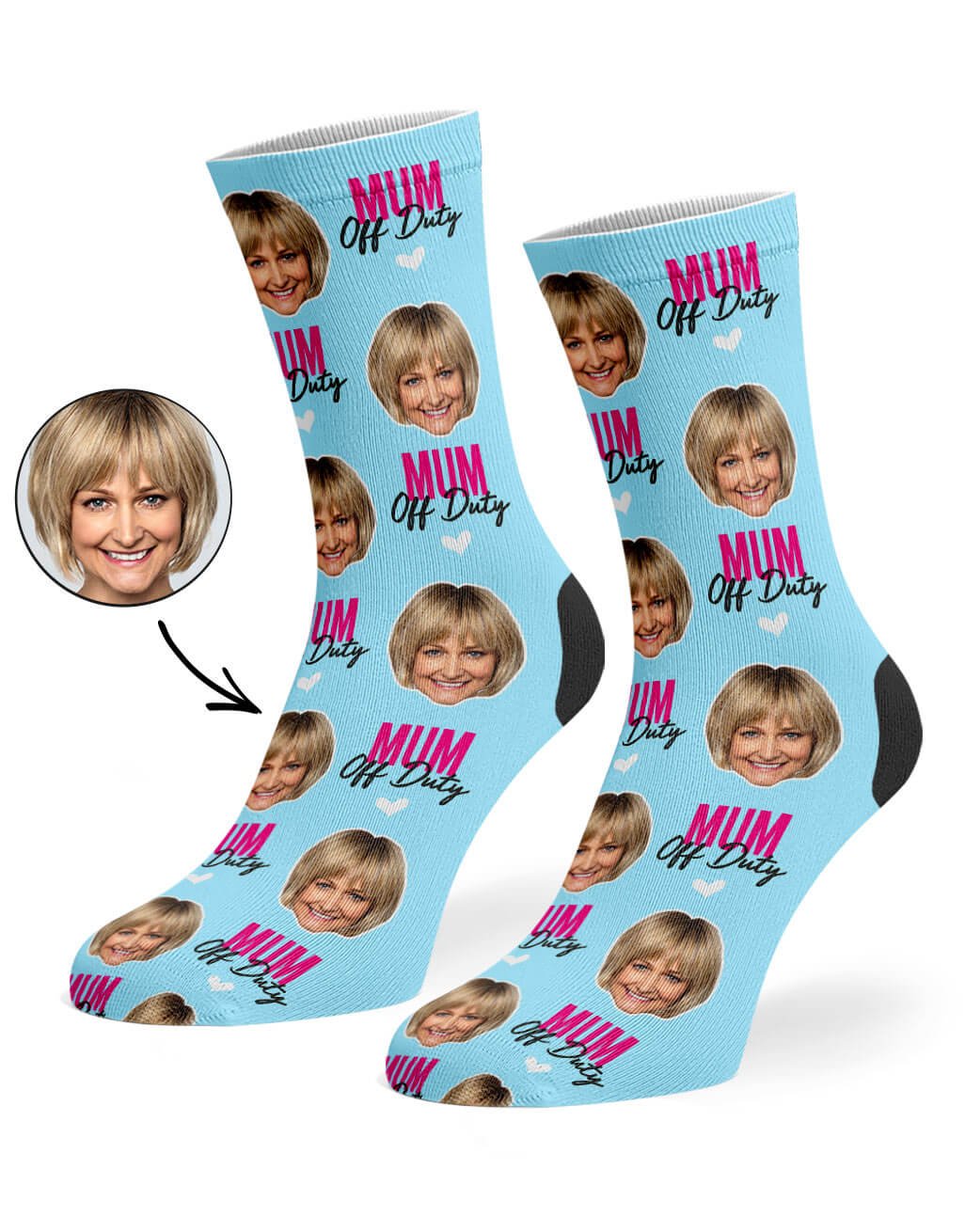 Mum Off Duty Photo Socks