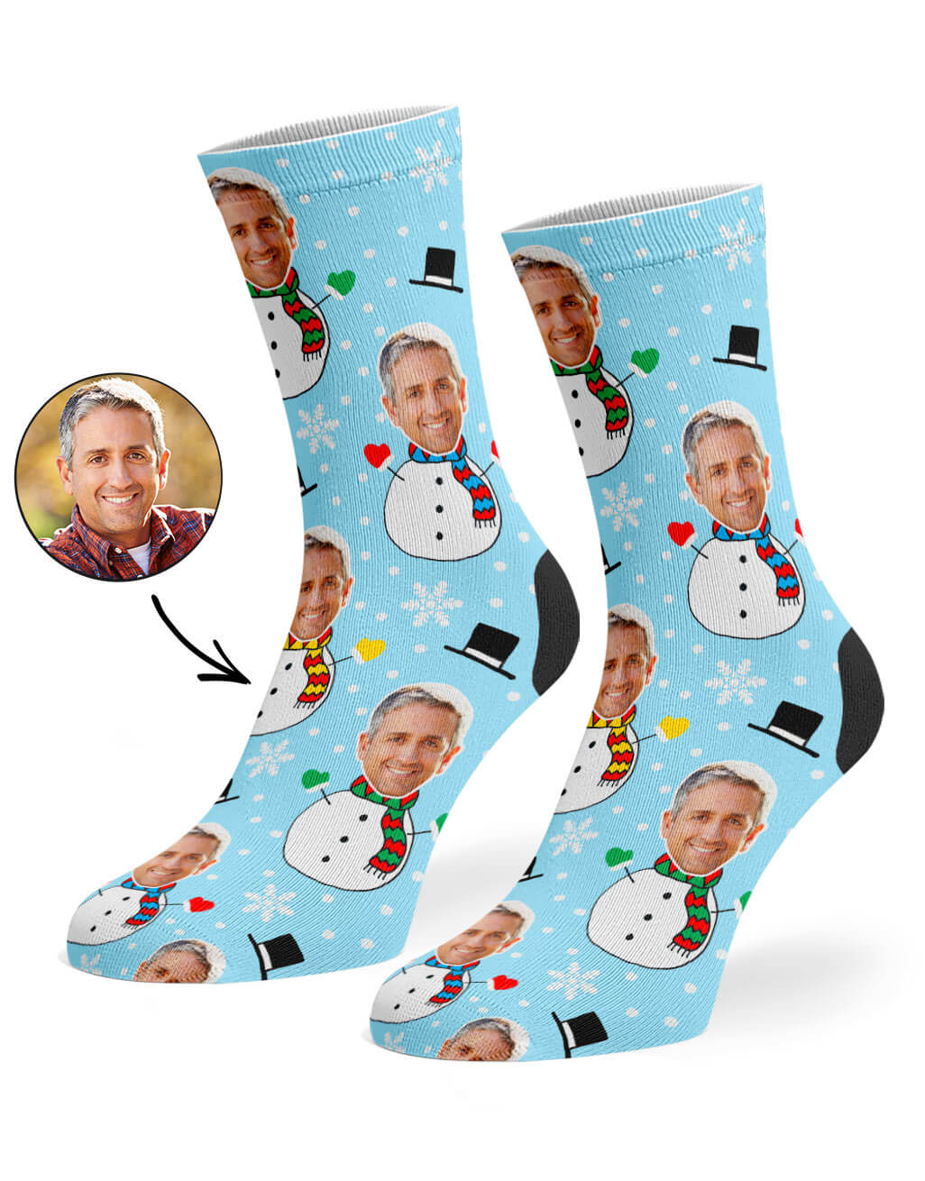 Personalised Snowman Socks