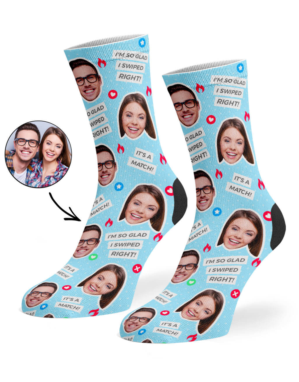 Personalised Tinder Socks